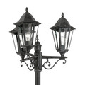 Eglo Navedo standerlampe 220cm sort og sølv - udendørs